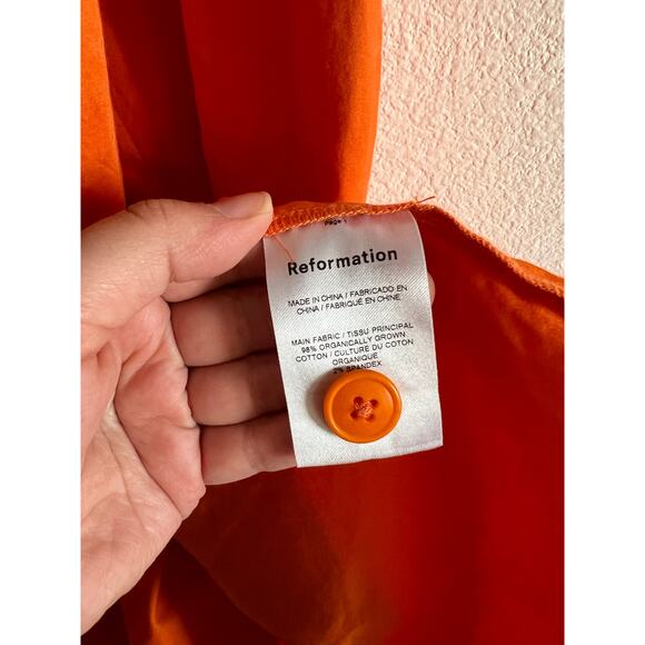 Reformation Mylie skirt in citrus size 8 - Picture 6 of 8